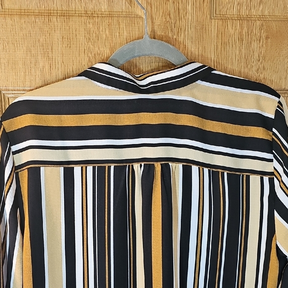 Ruby Rd. Multicolor Striped Button Down Shirt - Picture 7 of 8